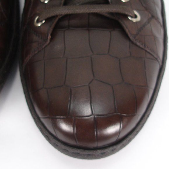 MAGNANNI SAKS FIFTH AVENUE CROC EMBOSSED SHOES 11